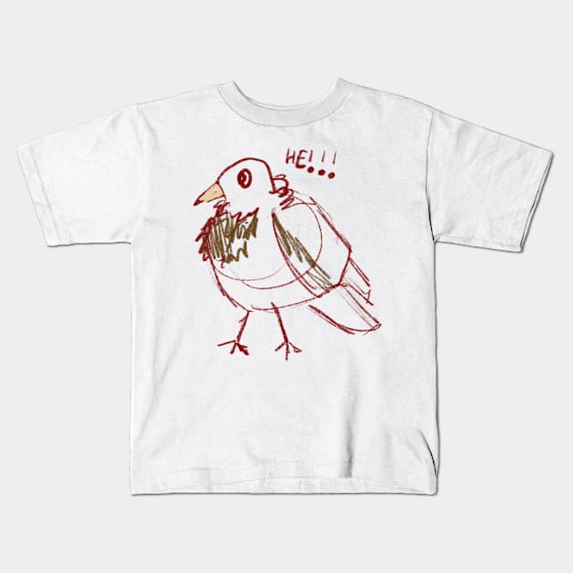 pigeon he!!! Kids T-Shirt by mol842